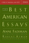 The Best American Essays 2003 by Robert Atwan, Anne Fadiman, 9780618341610
