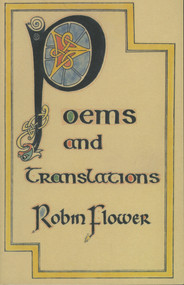 Poems And Translations by Robin Flower, 9781874675327