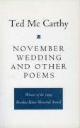 November Wedding and Other Poems by Ted McCarthy, 9781901866216