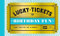 Lucky Tickets for Birthday Fun (12 Gift Coupons) by Chronicle Books, 9781797205342