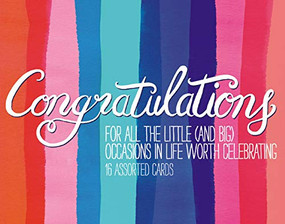Congratulations Greeting Assortment Boxed Notecards by Galison, Margaret Berg, 9780735341753