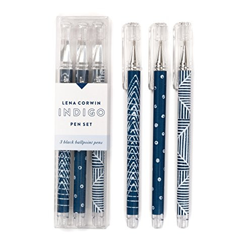 Indigo Pen Set by Galison, Lena Corwin, 9780735344723