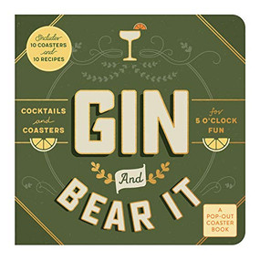 Gin and Bear It Coaster Board Book by Galison, 9780735361171