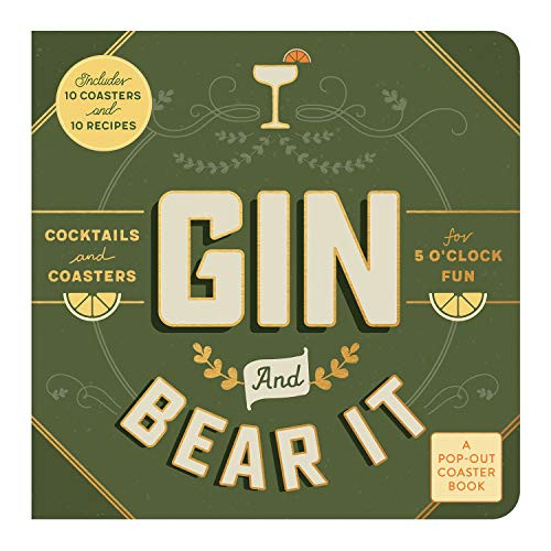 Gin and Bear It Coaster Board Book by Galison, 9780735361171