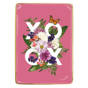 Say It With Flowers XOXO Porcelain Tray, 9780735362765