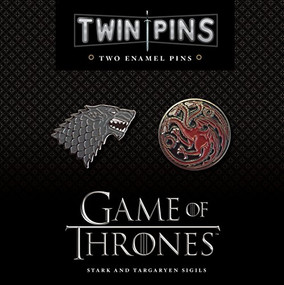 Game of Thrones Twin Pins: Stark and Targaryen Sigils (Two Enamel Pins (Enamel Pin Sets, Game of Thrones Buttons, Jewelry from Books)) by Chronicle Books, 9781452164281