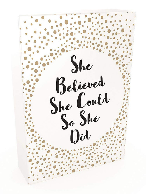 She Believed She Could So She Did (52 Beautiful Cards of Inspiring Quotes and Empowering Affirmations) by Summersdale, 9781787835184