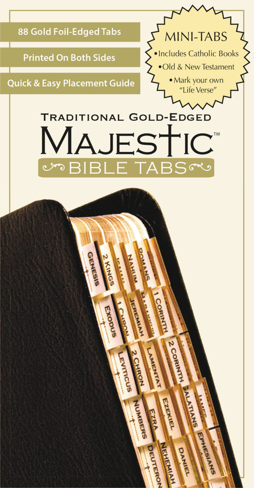 Majestic Traditional Gold Bible Tabs mini by Ellie Claire, 9781934770870