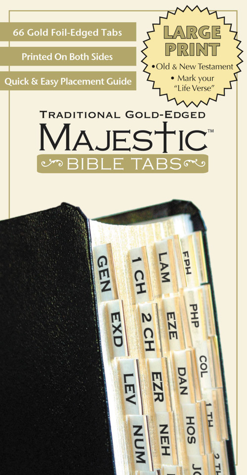 Majestic Bible Tabs Traditional Gold by Ellie Claire, 9781934770931