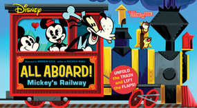 Disney All Aboard! Mickey's Railway (An Abrams Extend-a-Book) (A Board Book) by Andrew Kolb, Nichole Mara, 9781419752360