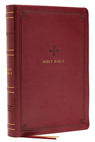 NRSV, Catholic Bible, Thinline Edition, Leathersoft, Red, Comfort Print (Holy Bible) by Catholic Bible Press, 9780785234074