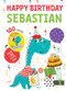 Happy Birthday Sebastian by Hazel Quintanilla, 9781728212418