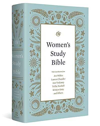 ESV Women's Study Bible (Hardcover) by Dana Tanamachi, Jen Wilkin, Lauren Chandler, Ann Voskamp, Trillia Newbell, Kristyn Getty, Nancy Guthrie, Kathleen Nielson, Joni Eareckson Tada, Lydia Brownback, Erika Allen, C. John Collins, Colleen McFadden, Kristie Anyabwile, Carolyn Arends, Brian Aucker, Mary Patton Baker, Brian S. Borgman, Kenneth Laing Harris, John D. Currid, Nobuyoshi Kiuchi, Mike Bullmore, Bryan Chapell, Kathleen Chapell, Tasha Chapman, Carol W. Cornish, Dan Doriani, Zack Eswine, Elyse M. Fitzpatrick, Keri Folmar, Gloria Furman, Elizabeth Groves, Heather House, Susan Hunt, Bethany Jenkins, Mary A. Kassian, Karen Loritts, Carolyn McCulley, Mary Beth McGreevy, Starr Meade, Dane Ortlund, Jani Ortlund, Robert A. Peterson, Elisabeth Maxwell Ryken, Jenny Salt, Claire S. Smith, Leeann Stiles, Sam Storms, Lee Tankersley, Donna Thoennes, Amy Warren, Michele Bennett Walton, Mary Willson Hannah, Paul E. Miller, Lindsey A. Holcomb, Ebeth Dennis, Kimm Crandall, John Ensor, 9781433572043