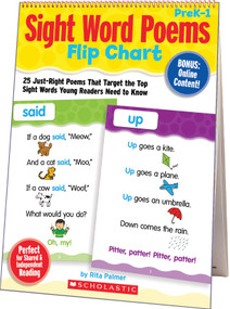 Sight Word Poems Flip Chart (25 Just-Right Poems That Target the Top Sight Words Young Readers Need to Know) by Rita Palmer, 9780545115940