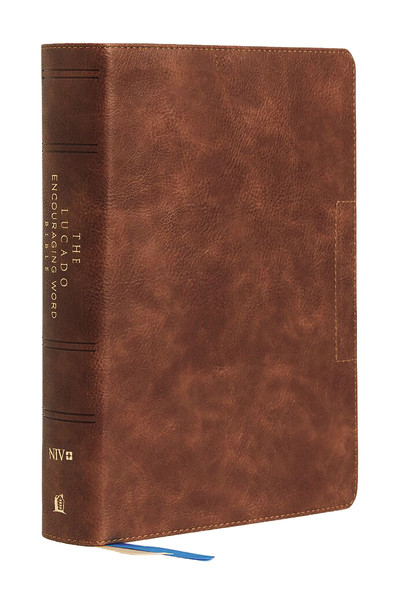 NIV, Lucado Encouraging Word Bible, Leathersoft, Brown, Comfort Print (Holy Bible, New International Version) by Max Lucado, Thomas Nelson, 9780785203605