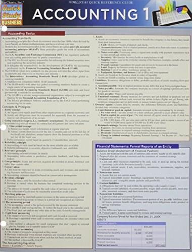 Accounting 1 by Michael Griffin, MBA, CMA, CFM, ChFC, 9781423221500