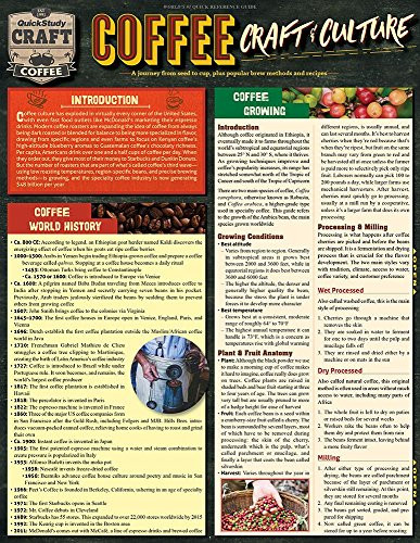 Coffee - Craft & Culture (Laminated Reference Guide to Beans, Brewing, Drinks & More) by BarCharts, Inc., 9781423234685