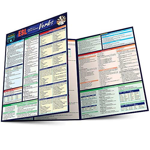 ESL - English as a Second Language - Verbs (a QuickStudy Laminated Reference Guide) by Misa Lindberg, MEd, TESOL, 9781423238676