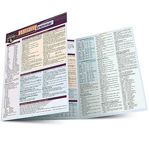 Italian Grammar (a QuickStudy Laminated Language Reference Guide) by Sally-Ann Del Vino, MA, 9781423239888