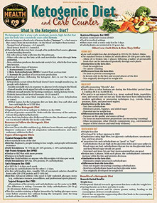 Ketogenic Diet & Carb Counter (a QuickStudy Laminated Reference Guide) by Allison Goldstein, 9781423241829