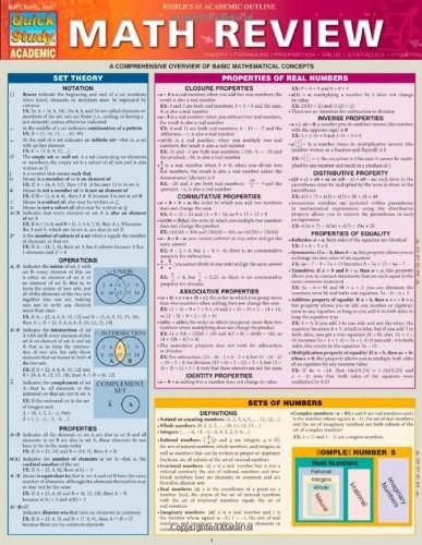 Math Review by Words & Numbers, 9781423218715