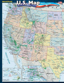 U.S. Map: States & Cities Guide by BarCharts, Inc., 9781423231165