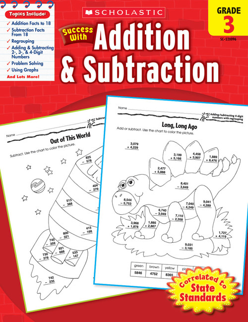 Scholastic Success With Addition & Subtraction: Grade 3 Workbook by Scholastic, Scholastic, Virginia Dooley, 9780545200967