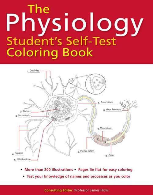 Physiology Student's Self-Test Coloring Book by James Hicks, 9781438008714