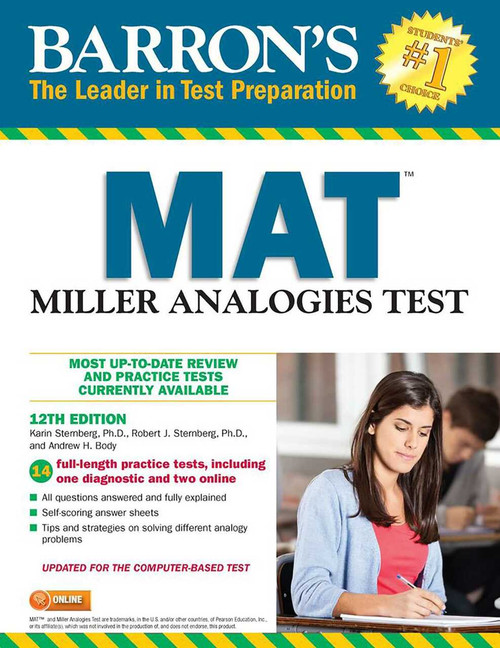 MAT (Miller Analogies Test) by Karin Sternberg, Robert J. Sternberg, Andrew H. Body, 9781438009544