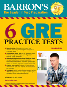 6 GRE Practice Tests by David Freeling, Vince Kotchian, 9781438011028