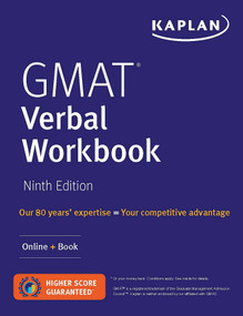 GMAT Verbal Workbook (Over 200 Practice Questions + Online) by Kaplan Test Prep, 9781506263533