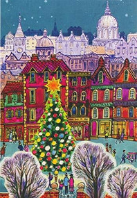 Holiday in the City Small Boxed Holiday Cards (Miniature Edition), 9781441336743