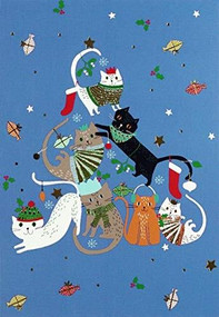 Merry Catmas Small Boxed Holiday Cards (Miniature Edition), 9781441336613