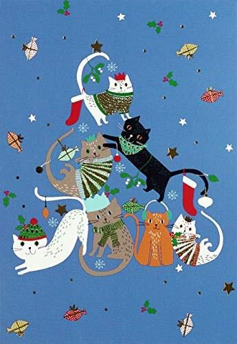 Merry Catmas Small Boxed Holiday Cards (Miniature Edition), 9781441336613
