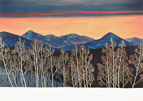 Mountain Sunset Deluxe Boxed Holiday Cards, 9781441336590