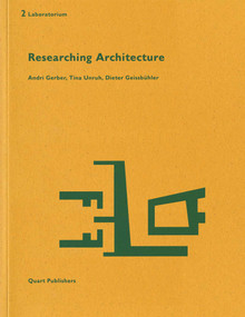 Researching Architecture by Andri Gerber, 9783037610237