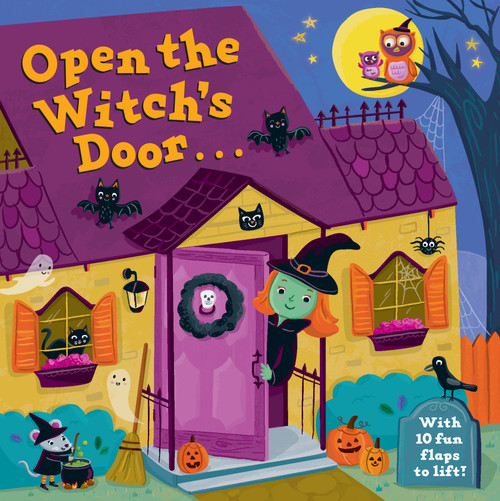 Open the Witch's Door (A Halloween Lift-the-Flap Book) by Random House, Jannie Ho, 9780593373330