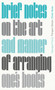 Brief Notes on the Art and Manner of Arranging One's Books by Georges Perec, John Sturrock, 9780241475218