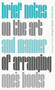 Brief Notes on the Art and Manner of Arranging One's Books by Georges Perec, John Sturrock, 9780241475218
