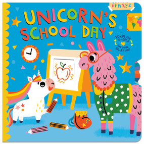 Unicorn's School Day (Turn the Wheels for Some Silly Fun!) by Lucy Golden, Sophie Beer, 9780593374627