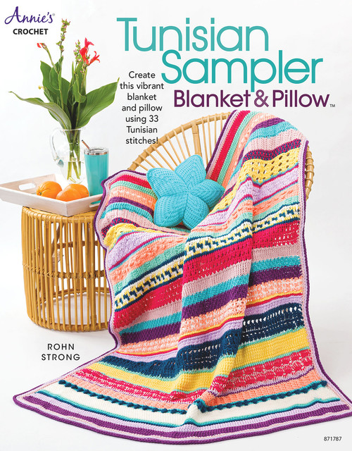 Tunisian Sampler Blanket & Pillow by Rohn Strong, 9781640254794