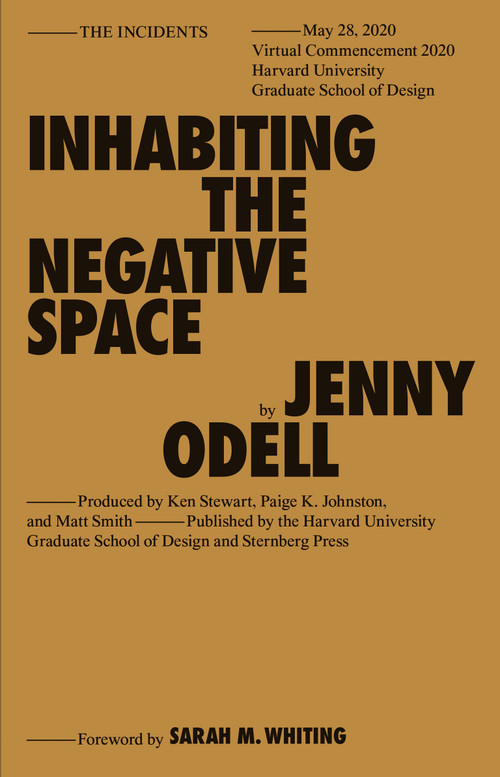 Inhabiting the Negative Space by Jenny Odell, 9783956795817