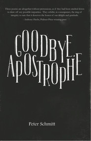 Goodbye, Apostrophe by Peter Schmitt, 9781646030545