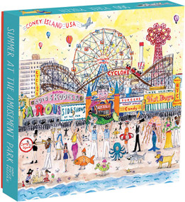 Michael Storrings Summer at the Amusement Park 500 Piece Puzzle by Galison, Michael Storrings, 9780735343269