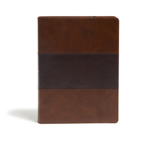 KJV Study Bible, Full-Color, Saddle Brown LeatherTouch, Indexed by Holman Bible Publishers, 9781087721965