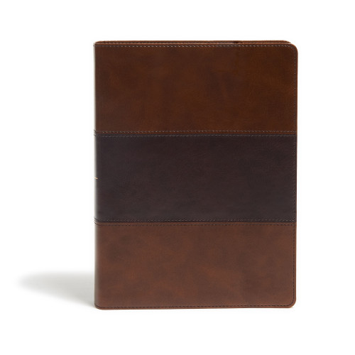 KJV Study Bible, Full-Color, Saddle Brown LeatherTouch, Indexed by Holman Bible Publishers, 9781087721965