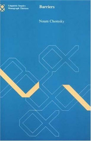 Barriers by Noam Chomsky, 9780262530675