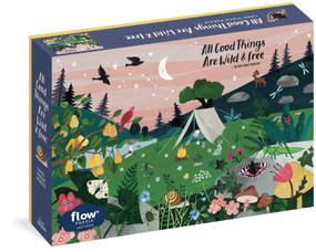 All Good Things Are Wild and Free 1,000-Piece Puzzle (Flow) Adults Families Picture Quote Mindfulness Gift by Irene Smit, Astrid van der Hulst, Editors of Flow magazine, Valesca van Waveren, 9781523509379