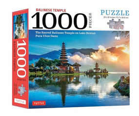 Balinese Temple - 1000 Piece Jigsaw Puzzle (The Sacred Balinese Temple on Lake Bratan, Pura Ulun Danu (Finished Size 29 in. X 20 in.)) by Tuttle Studio, 9780804853170