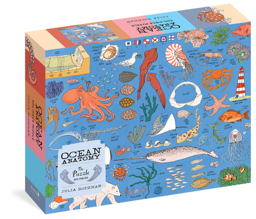 Ocean Anatomy: The Puzzle (500 pieces) by Julia Rothman, Julia Rothman, 9781635864021